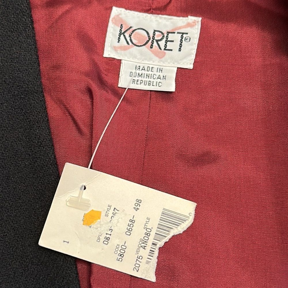 Koret Burgundy Wool Blazer 22W NWT - Picture 10 of 13
